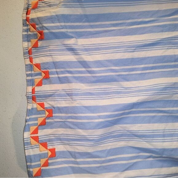 *SOLD* Marie Oliver Darcy Off Shoulder Tie Waist Side Split Stripe Dress XS - Picture 13 of 16